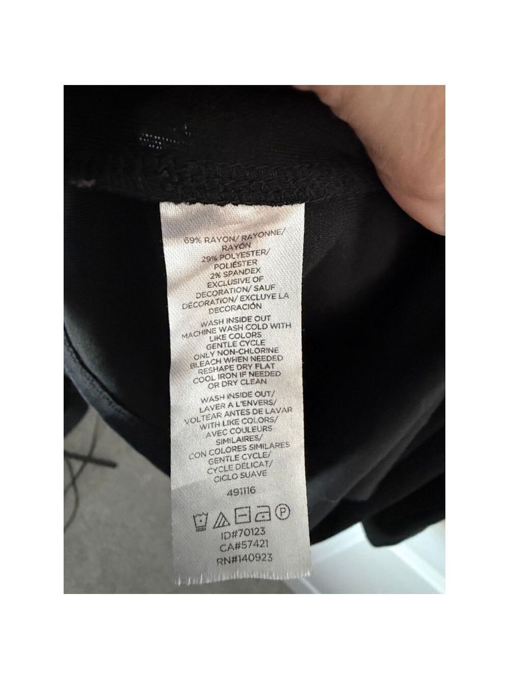 LOFT Black Lace Shoulder Tank Top L - Picture 5 of 6